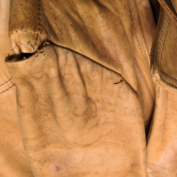 100% Old Leather Gary Gordon by Julius & Sons Leather Jacket - Picture 8 of 11